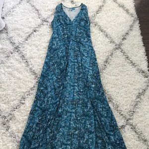 Derek Lam Blue Sleeveless Maxi Dress